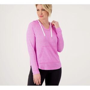 Koolaburra by UGG Pink Rayon Hooded Scoop Neck Top – Women’s L